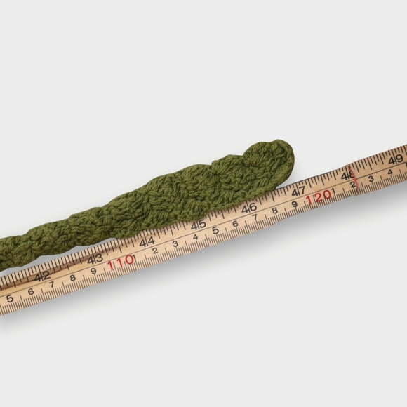 Vtg Crochet Crop Top Womens Bralette Adjustable Hippie Festival Boho Green Flora - Picture 5 of 10